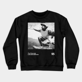 Labcabincalifornia - Artwork 90's Design || Vintage Black & White Crewneck Sweatshirt